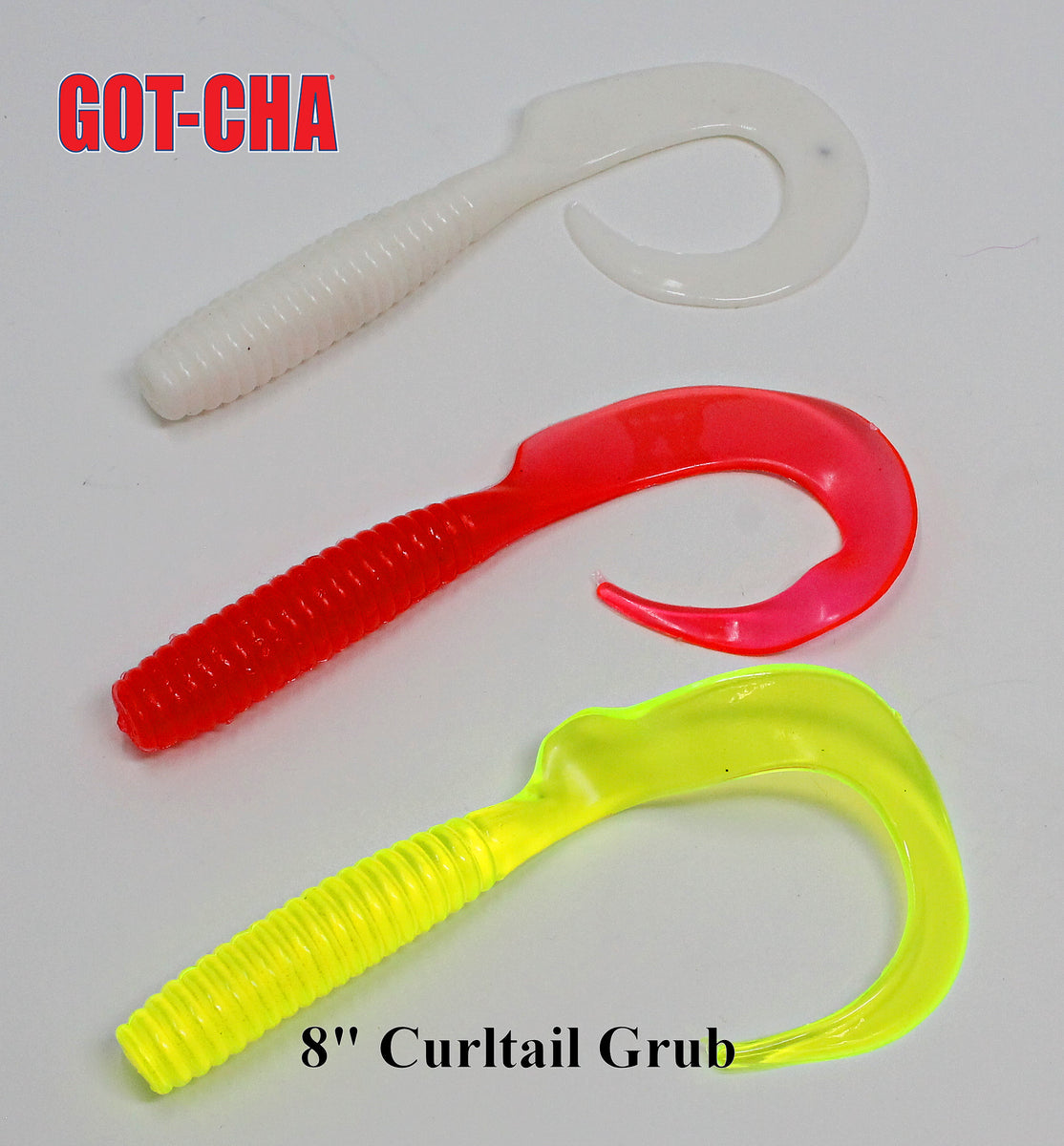 Got-Cha Curltail Grub 6 20 pack Nite Glow