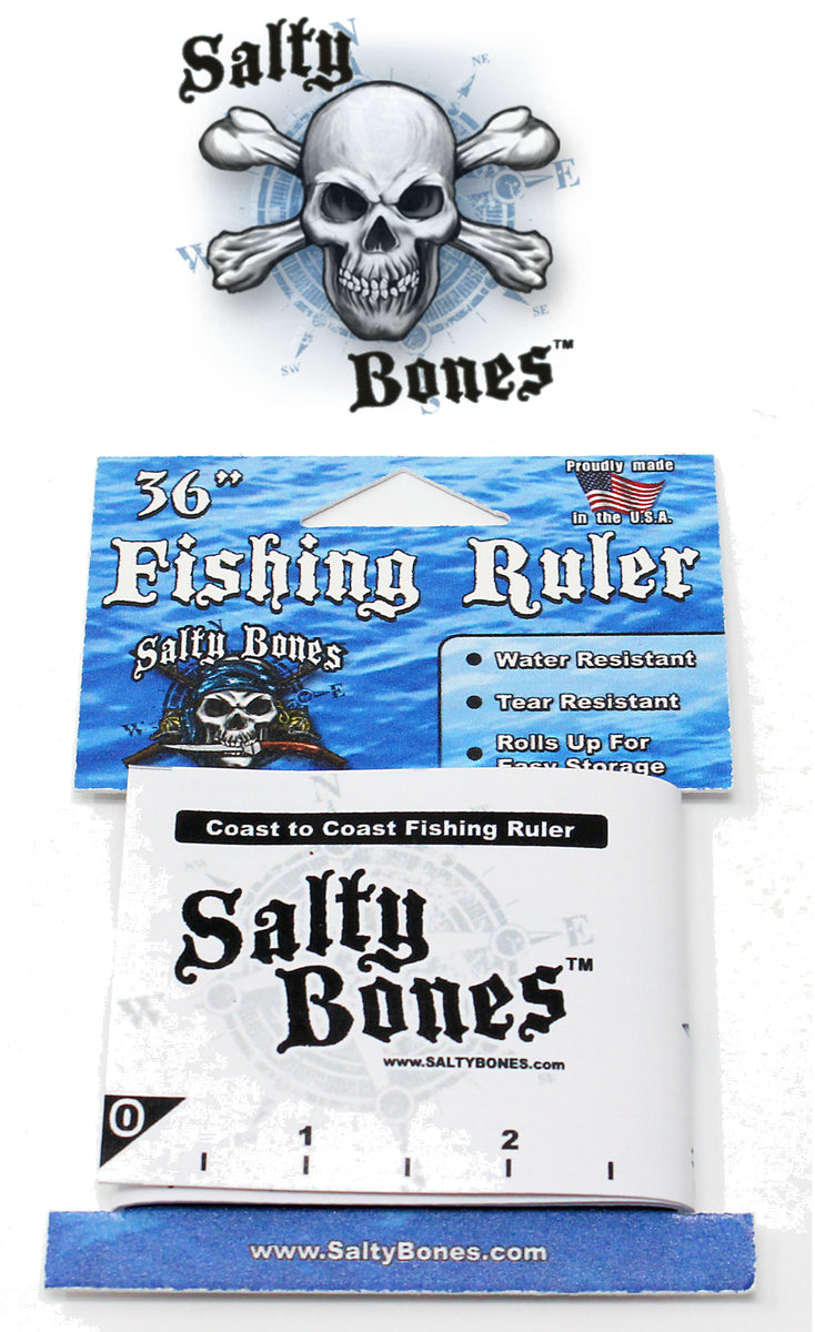 Salty Bones SBVR41WW Walleye Themed Vinyl Fishing Ruler