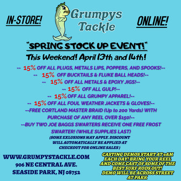 Spring Stock Up Sale & Casting Demos Weekend