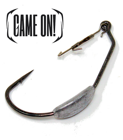 1/4oz, 3/8oz Weighted Extra Wide Gap Worm Hook Fishing Hook