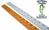 Grumpys Tackle EVA Foam Adhesive Fish Ruler