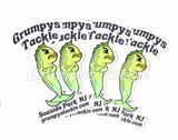 Grumpys Tackle Die Cut Logo Decal