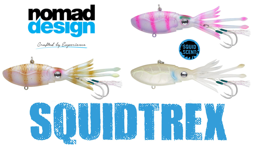 NOMAD DESIGN Saltwater Fishing Squid Vibe Scented Soft Lure