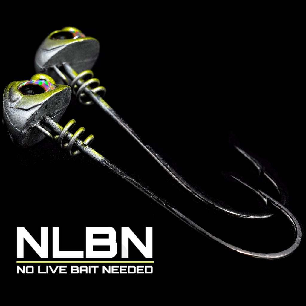 No Live Bait Needed (NLBN) Screw Lock Jig Heads - 3 Inch – Grumpys
